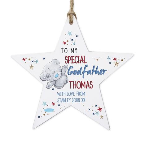 Personalised Me to You Godfather Wooden Star Decoration Extra Image 1